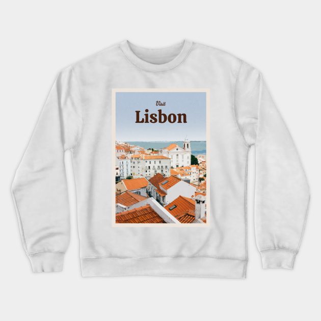 Visit Lisbon Crewneck Sweatshirt by Mercury Club